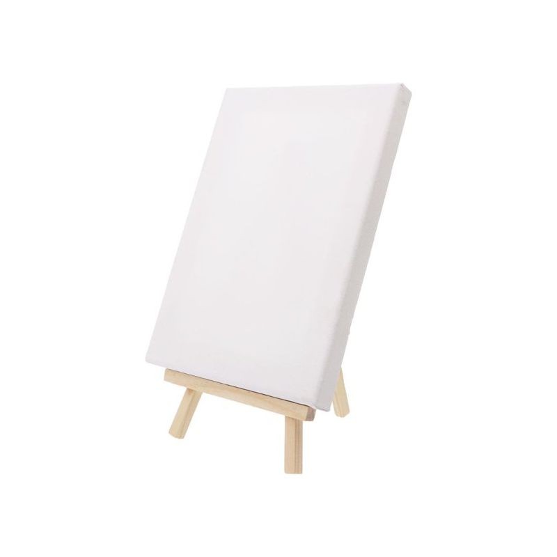 Panza pictura cu sevalet, canvas bumbac 280g/mp, pliabil, 15x20 cm - imagine 4